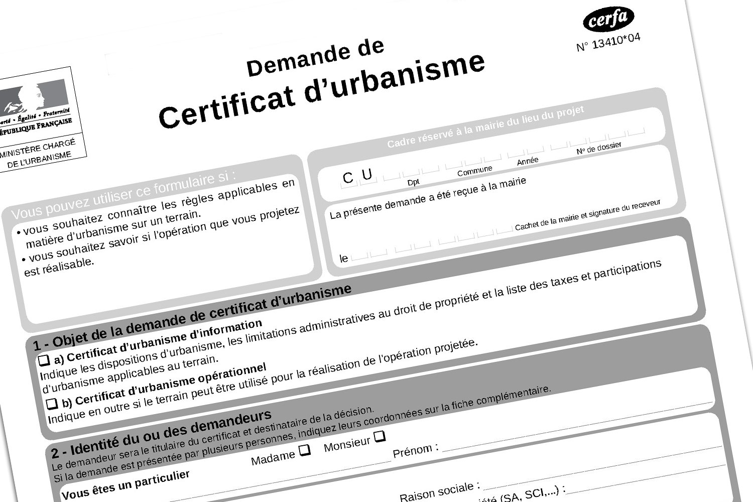 Certificat d'urbanisme